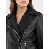 Снимка на REPLAY WOMEN'S SLIM FIT LEATHER JACKET IN CRUST LEATHER