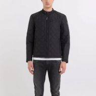 Picture of REPLAY MEN'S FULL-ZIP QUILTED JACKET IN BLACK 2