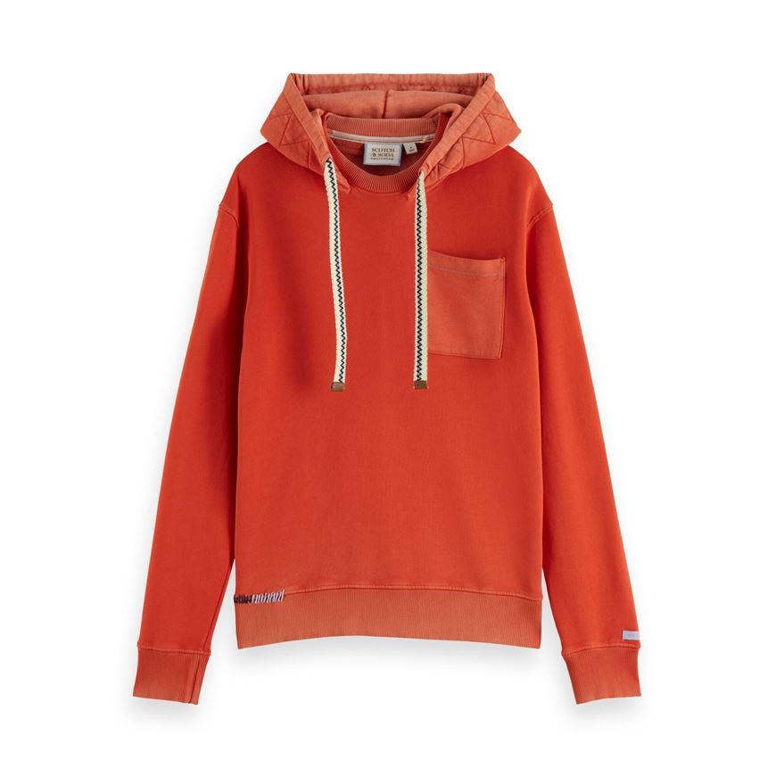 Снимка на SCOTCH&SODA MEN'S WASHED POCKET HOODIE