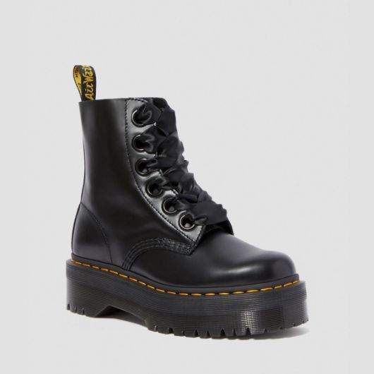 Снимка на DR. MARTENS WOMEN'S MOLLY BUTTERO PLATFORM LACE UP BOOTS