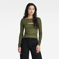 Снимка на G-STAR RAW WOMEN'S CUT-OUT SLIM BOAT TOP 