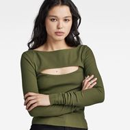 Снимка на G-STAR RAW WOMEN'S CUT-OUT SLIM BOAT TOP 