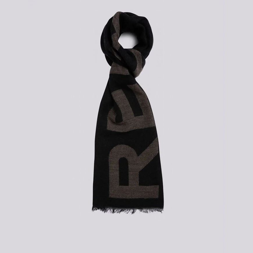 Снимка на REPLAY FRINGED SCARF WITH JACQUARD LOGO