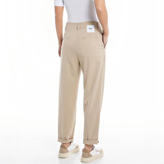 Снимка на REPLAY WOMEN'S ESSENTIAL MILVA CARROT HIGH WAIST TROUSERS