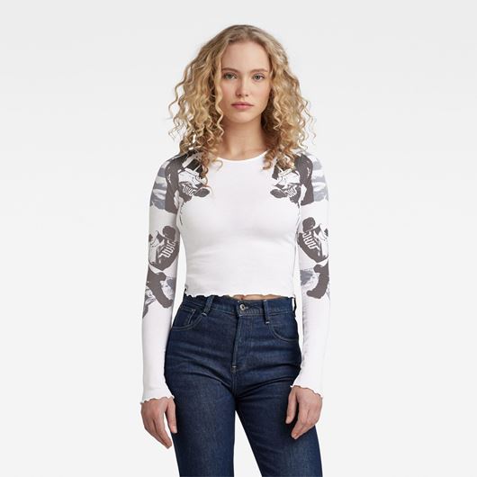 Снимка на G-STAR RAW WOMEN'S LOOKBOOK CROPPED BABY SIS TOP 