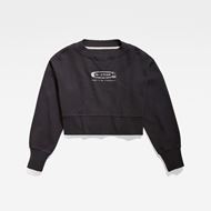 Снимка на G-STAR RAW WOMEN'S VINTAGE CROPPED LOGO LOOSE R SWEATER 