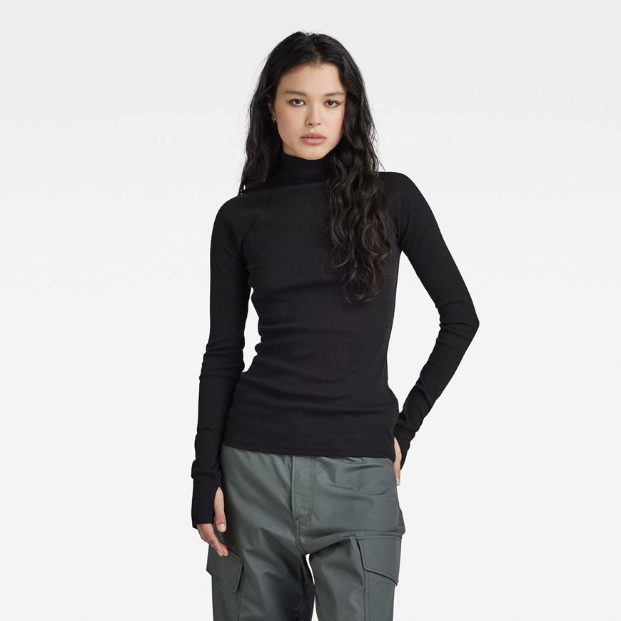 Снимка на G-STAR RAW WOMEN'S SLIM RIB MOCK TOP 