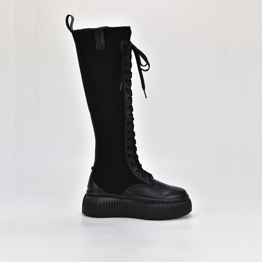 Снимка на KARL LAGERFELD WOMEN'S KREEPER LO KC HI LEG KNIT BOOTS