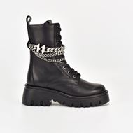 Снимка на KARL LAGERFELD WOMEN'S KOMBAT KC HI LACE CHAIN BOOTS