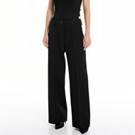 Снимка на REPLAY WOMEN'S SOLID-COLOURED STRAIGHT FIT TROUSERS