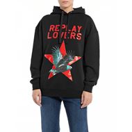 Снимка на REPLAY WOMEN'S OVERSIZED HOODIE WITH PRINT