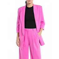 Снимка на REPLAY WOMEN'S SINGLE-BREASTED TWILL BLAZER