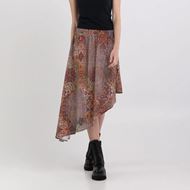 Снимка на REPLAY WOMEN'S ASYMMETRIC SKIRT WITH ARABESQUE PRINT