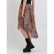 Снимка на REPLAY WOMEN'S ASYMMETRIC SKIRT WITH ARABESQUE PRINT