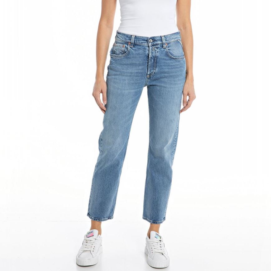 Снимка на REPLAY WOMEN'S STRAIGHT FIT MAIJKE ROSE LABEL JEANS