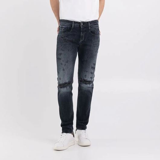 Снимка на REPLAY MEN'S SLIM FIT ANBASS BROKEN EDGE JEANS