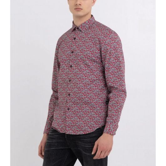 Снимка на REPLAY MEN'S POPLIN SHIRT WITH ALL-OVER PRINT