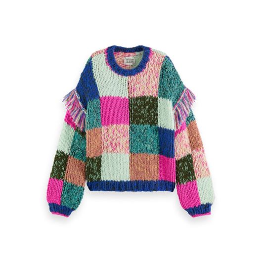 Снимка на SCOTCH&SODA WOMEN'S MULTICOLOUR HAND KNITTED PULLOVER