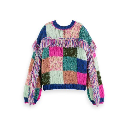 Снимка на SCOTCH&SODA WOMEN'S MULTICOLOUR HAND KNITTED PULLOVER