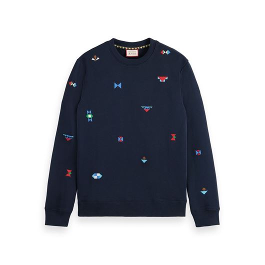 Снимка на SCOTCH&SODA MEN'S REGULAR FIT AOP EMBROIDERY SWEATSHIRT