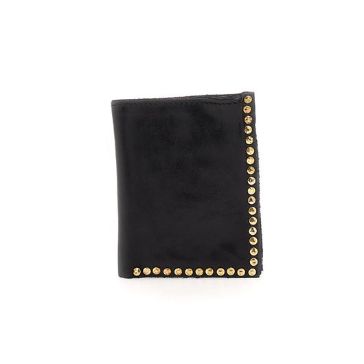 Снимка на CAMPOMAGGI WALLET IN BLACK LEATHER WITH STUDS