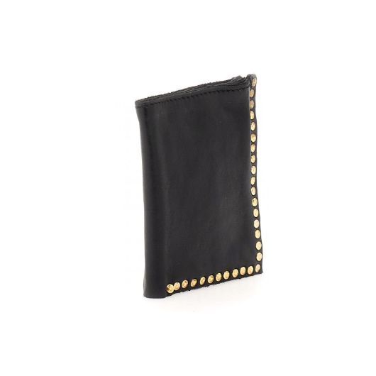 Снимка на CAMPOMAGGI WALLET IN BLACK LEATHER WITH STUDS