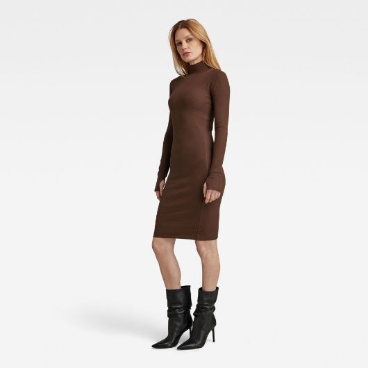 Снимка на G-STAR RAW WOMEN'S SLIM RIB DRESS MOCK