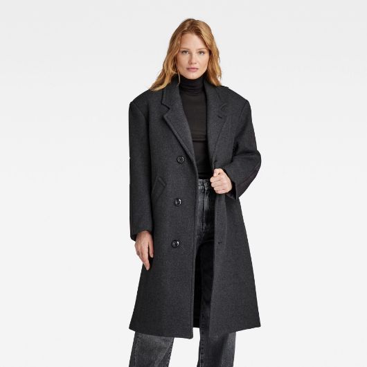 Show details for G-STAR RAW WOMEN'S LONG OVERSIZED WOOL COAT  Picture of G-STAR RAW WOMEN'S LONG OVERSIZED WOOL COAT