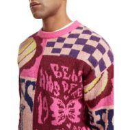 Picture of SCOTCH&SODA MEN'S DROPPED SHOULDER FIT ALL OVER JACQUARD IN ORGANIC COTTON 6