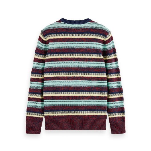 Снимка на SCOTCH&SODA MEN'S REGULAR FIT MIXED YARN STRIPE MIX PULLOVER