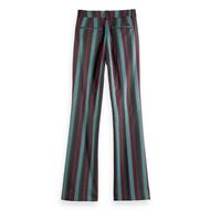 Снимка на SCOTCH&SODA WOMEN'S VIOLET-GLITTER STRIPE HIGH RISE FLARE PANT