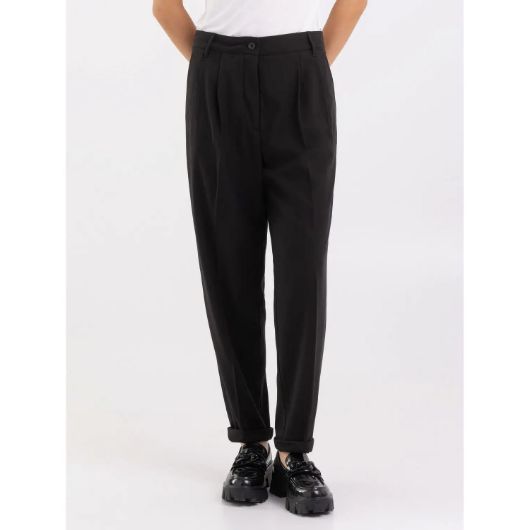 Снимка на REPLAY WOMEN'S ESSENTIAL MILVA CARROT HIGH WAIST TROUSERS