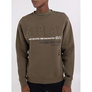 Снимка на REPLAY MEN'S CREWNECK SWEATSHIRT WITH OUTDOOR PRINT