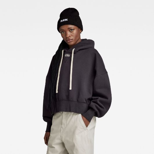 Снимка на G-STAR RAW WOMEN'S OVERSIZED CROPPED HOODED SWEATER