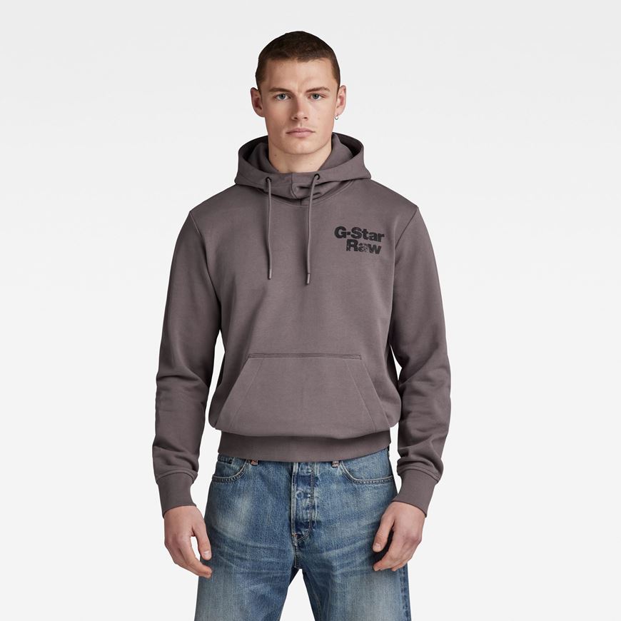 Снимка на G-STAR RAW MEN'S BACK PRINT HOODED SWEATER