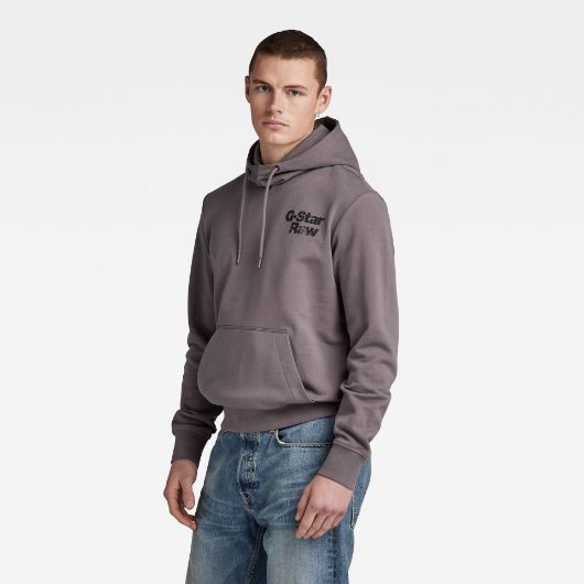 Снимка на G-STAR RAW MEN'S BACK PRINT HOODED SWEATER