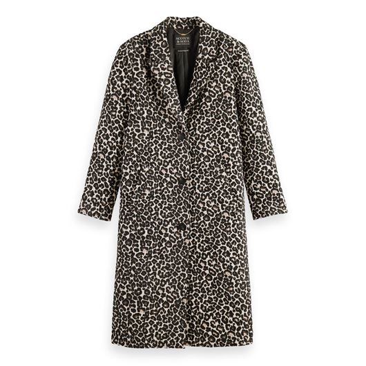 Снимка на SCOTCH&SODA WOMEN'S LEOPARD SINGLE BREASTED COAT