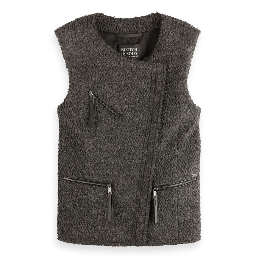 Снимка на SCOTCH&SODA WOMEN'S BOUCLE BIKER GILET