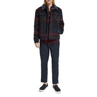 Снимка на SCOTCH&SODA MEN'S JACQUARD TRUCKER JACKET WITH TEDDY COLLAR