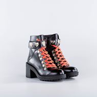 Снимка на LOVE MOSCHINO WOMEN'S CALFSKIN DAILY BIKER ANKLE BOOTS