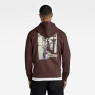 Снимка на G-STAR RAW MEN'S BACK PRINT HOODED SWEATER