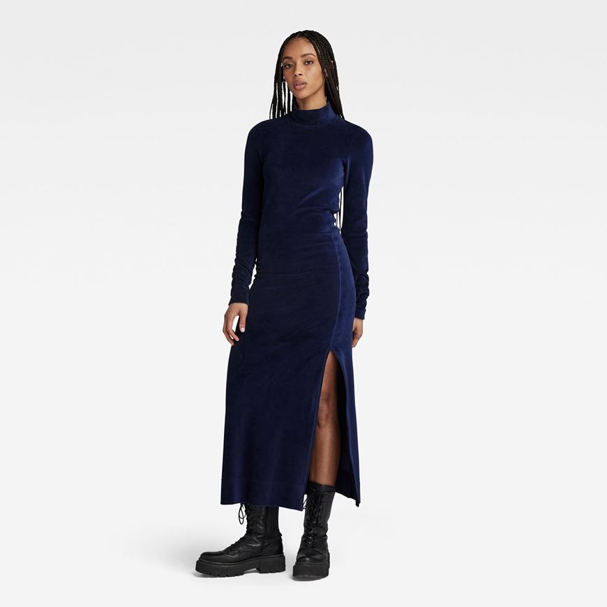 Снимка на G-STAR RAW WOMEN'S VELVET SLIT DRESS