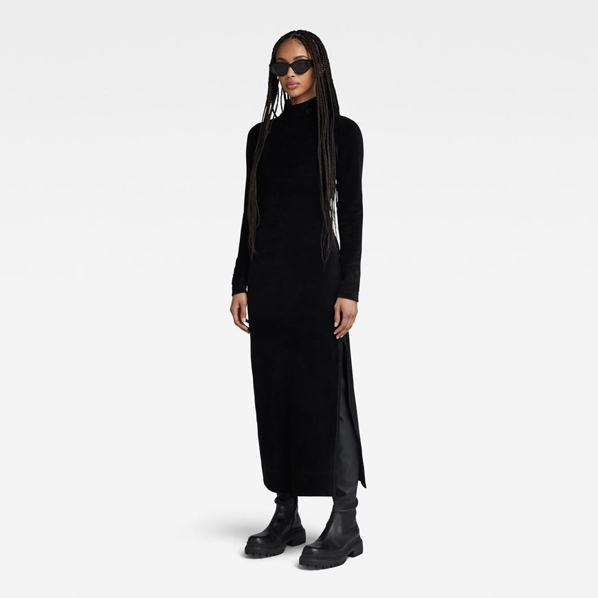 Снимка на G-STAR RAW WOMEN'S VELVET SLIT DRESS