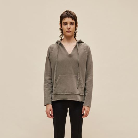 Снимка на DIRTY LAUNDRY WOMEN'S RAW EDGEDETAIL HOODIE