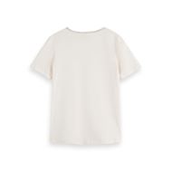 Снимка на SCOTCH&SODA WOMEN'S WOVEN TRIM V-NECK T-SHIRT