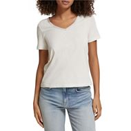 Снимка на SCOTCH&SODA WOMEN'S WOVEN TRIM V-NECK T-SHIRT