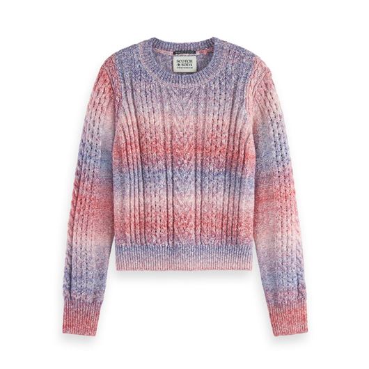 Снимка на SCOTCH&SODA WOMEN'S SPACE DYE CREW NECK PULLOVER