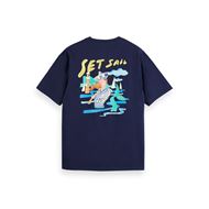 Снимка на SCOTCH&SODA MEN'S FRONT BACK SAILOR ARTWORK T-SHIRT