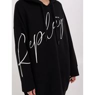 Снимка на REPLAY WOMEN'S MAXI SWEATSHIRT DRESS WITH HOOD AND PRINT