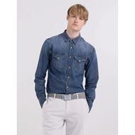 Снимка на REPLAY MEN'S REGULAR FIT SHIRT IN DARK DENIM